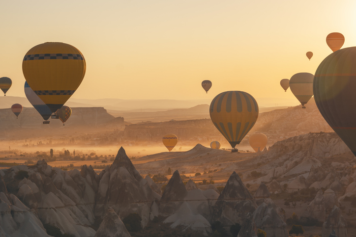groupe de montgolfières